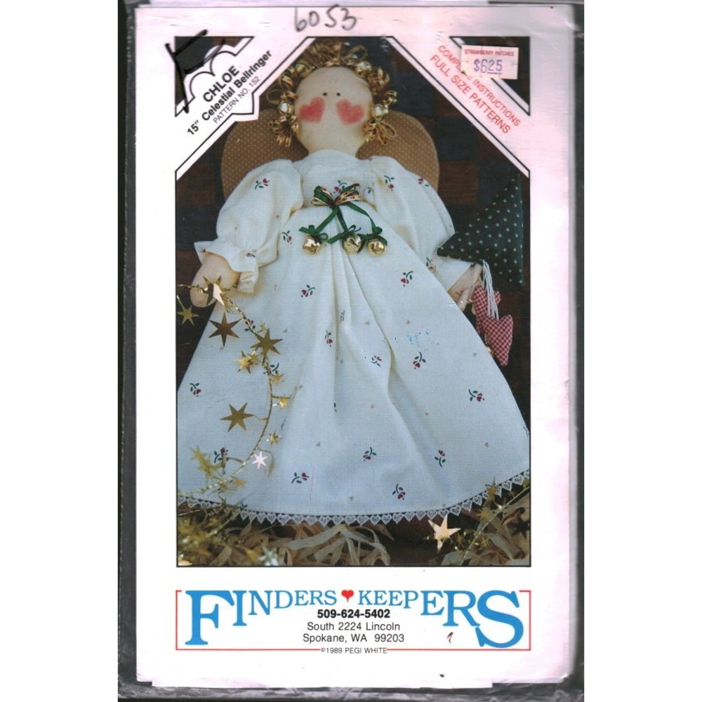 Finders Keepers Chloe 15 Celestial Bellringer Pattern Pegi White 1989 Vintage